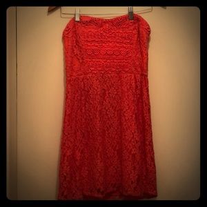 Pink strapless Free People dress. Great condition!
